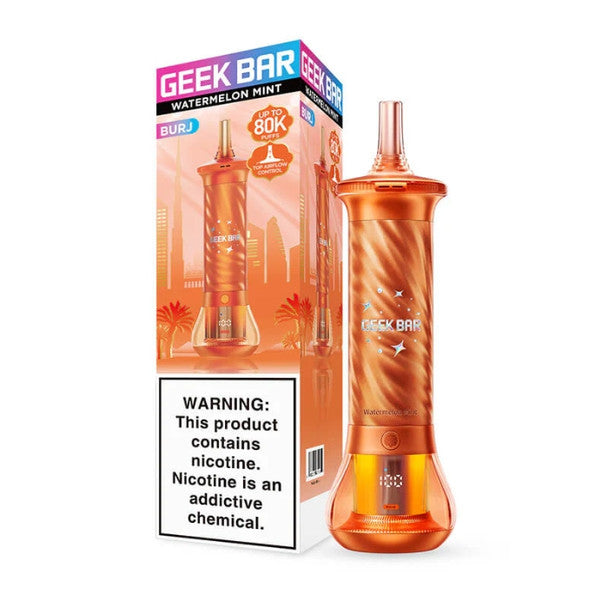 Geek Bar Burj 80K Hookah Vape watermelon mint
