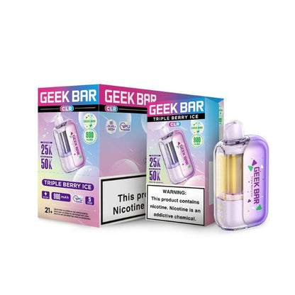 Geek Bar CLR 50K Disposable Vape triple berry ice 