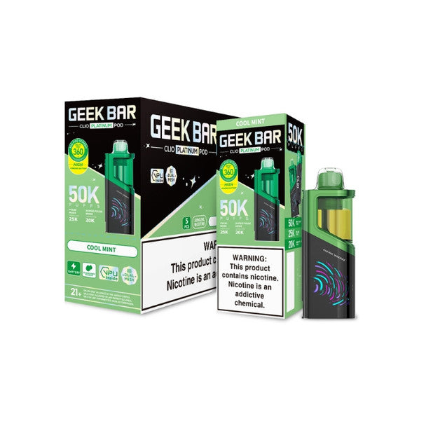 Geek Bar Clio Platinum 50K Disposable Pod | Only Vapez Geek Bar Clio Platinum 50K Disposable Pod | Only Vapez