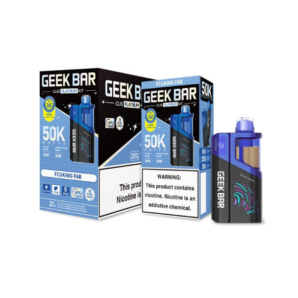 Geek Bar Clio Platinum 50K Vape Kit fbas only vapez