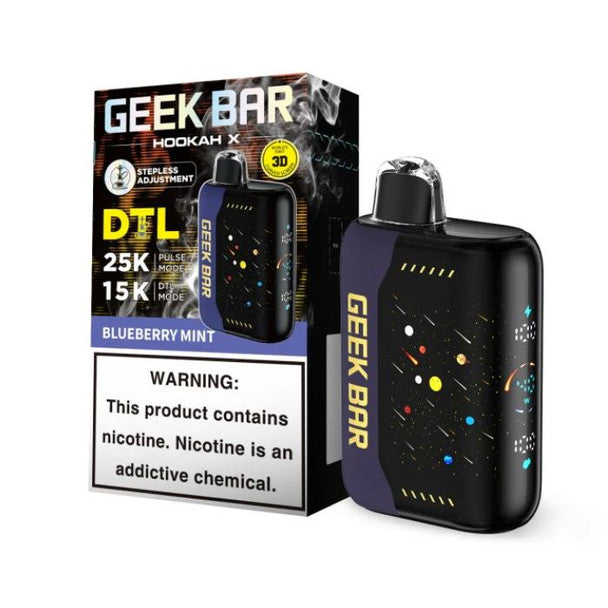 Geek Bar Hookah X 25K Disposable Vape mint only vapez