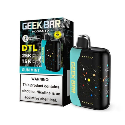 Geek Bar Hookah X 25K Disposable Vape mint only vapez