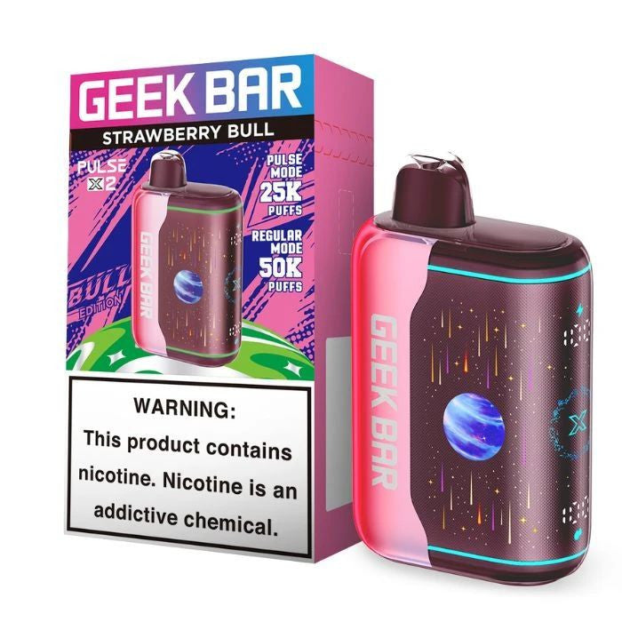 Geek Bar Pulse X 2 Bull Edition Vape strawberry
