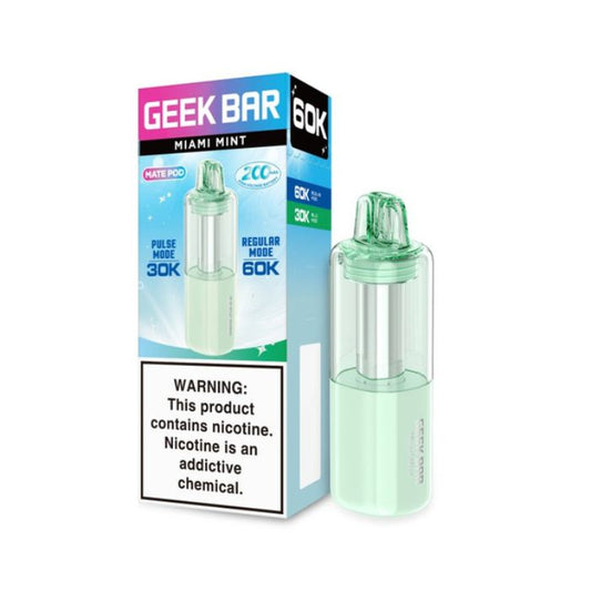 Geek Bar Mate 60K Disposable Pod miami Mint only vapez