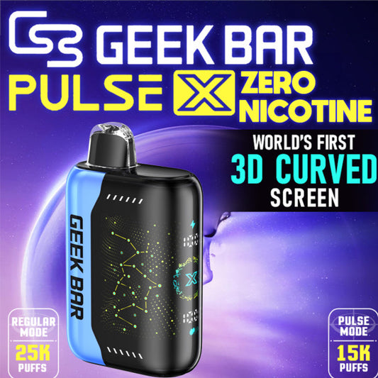 Geek Bar Pulse X 25K Zero Nicotine Vape only vapez