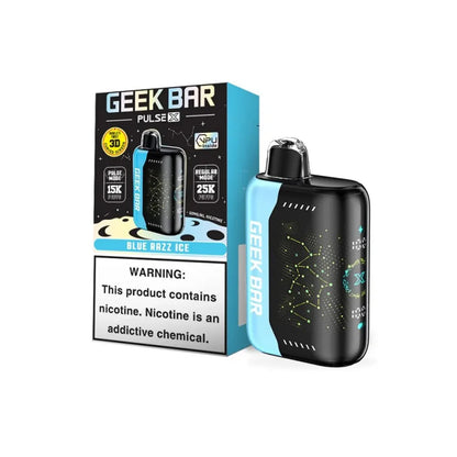 Geek Bar Pulse X 25K Disposable 5 Pack only vapez blue razz ice 