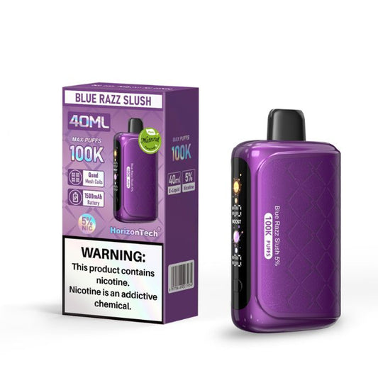 HorizonTech 100K Vape Blue razz only vapez