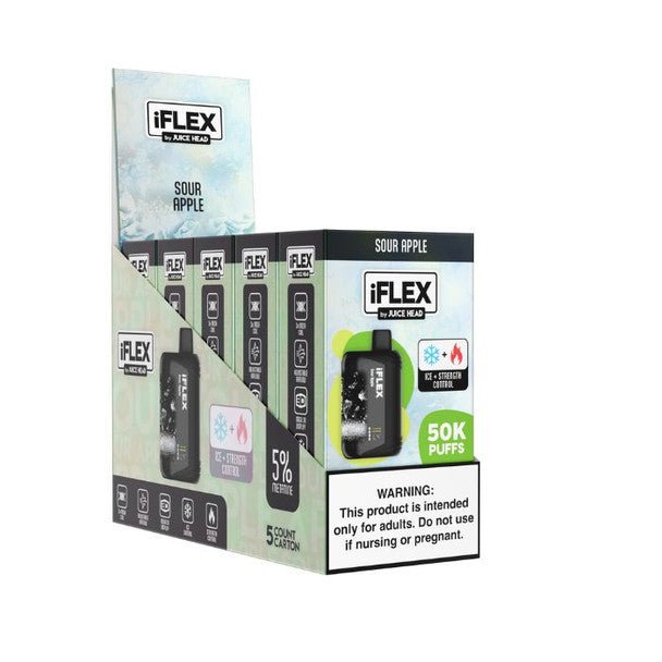 Juice Head iFlex 50K Vape sour apple only vapez