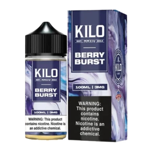 KILO E Liquids berry burts only vapez 100ml 