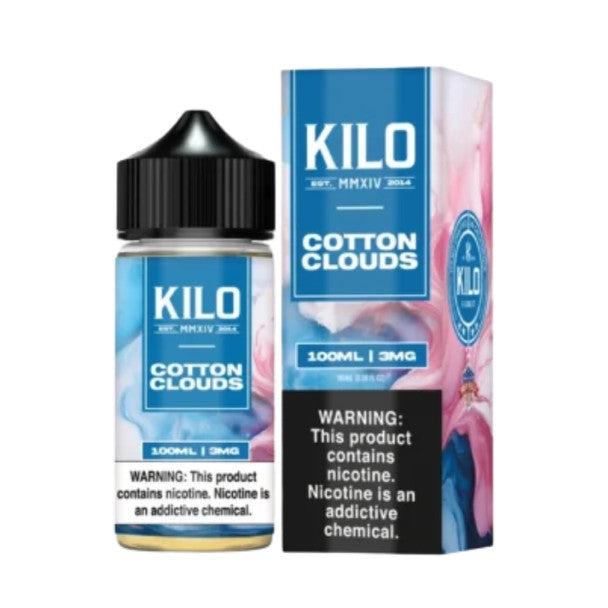 KILO E Liquids cotton clouds only vapez