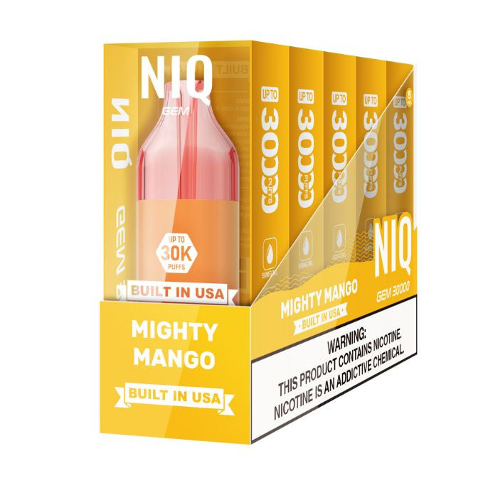 NIQ GEM 30000 Disposable Vape mango only vapez 