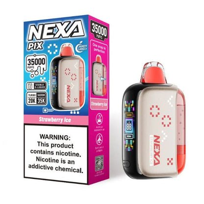 Nexa PIX 35K Vape Texas Compliant ice strawberry only vapez