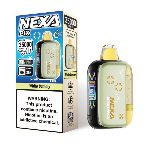 Nexa PIX 35K Vape Texas Compliant white only vapez