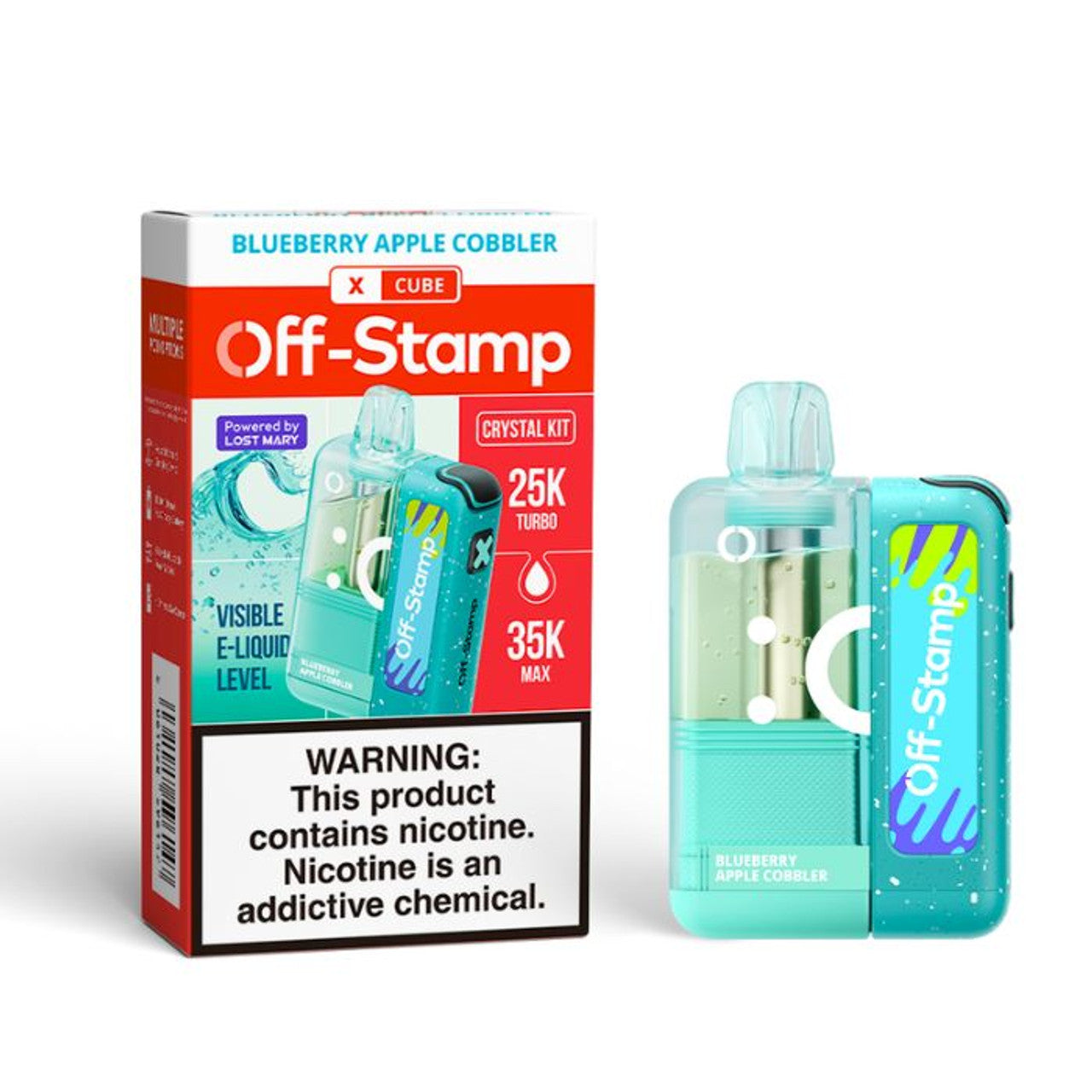Off Stamp X-Cube Crystal Vape Kit apple only vapez