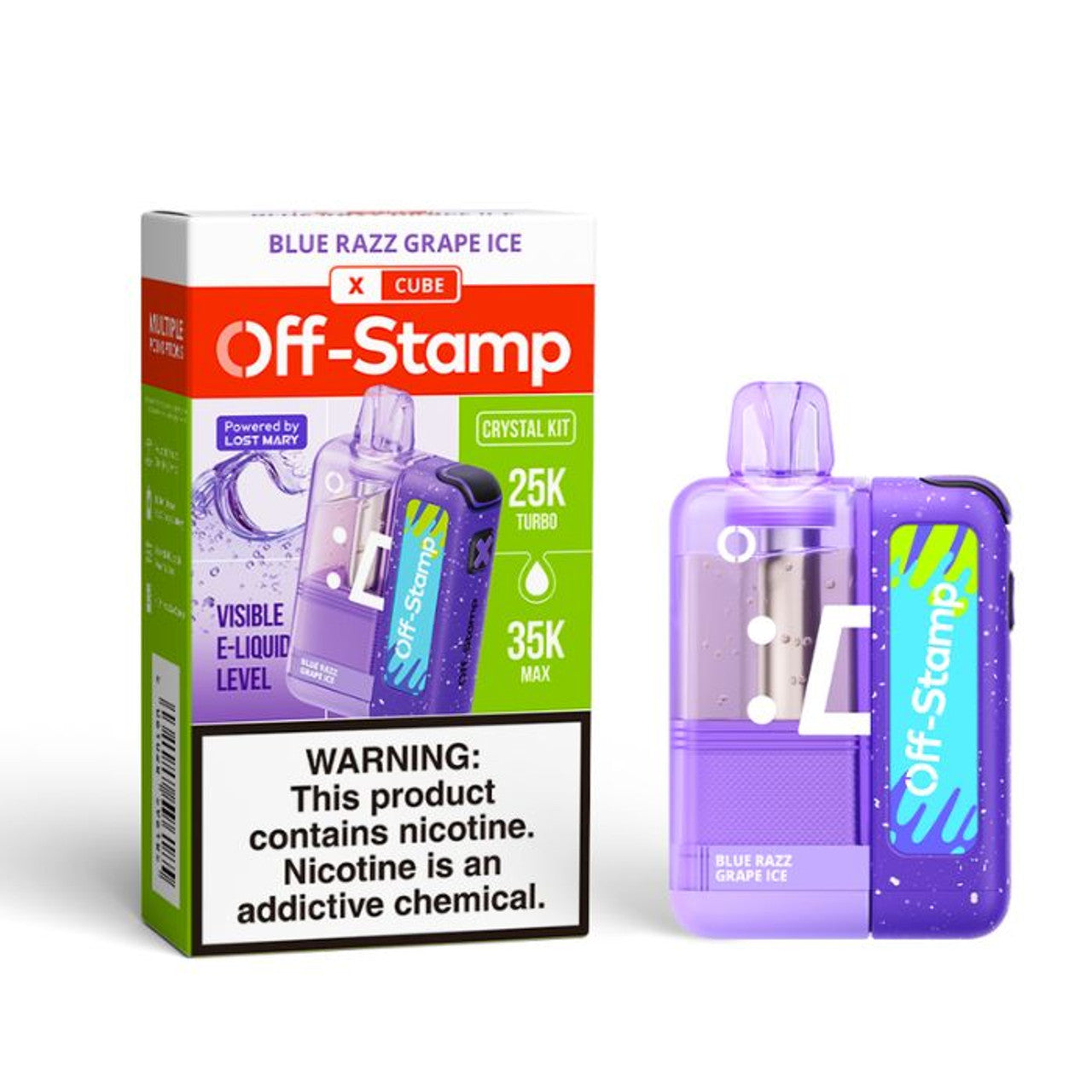 Off Stamp X-Cube Crystal Vape Kit grape only vapez