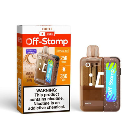 Off Stamp X-Cube Crystal Vape Kit Texas Compliant coffe only vapez