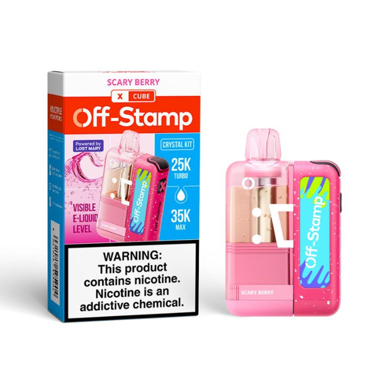 Off Stamp X-Cube Crystal Vape Kit scary berry only vapez