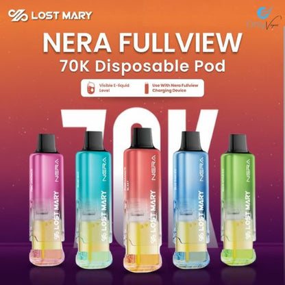 Lost Mary Nera Fullview 70K Disposable Pod