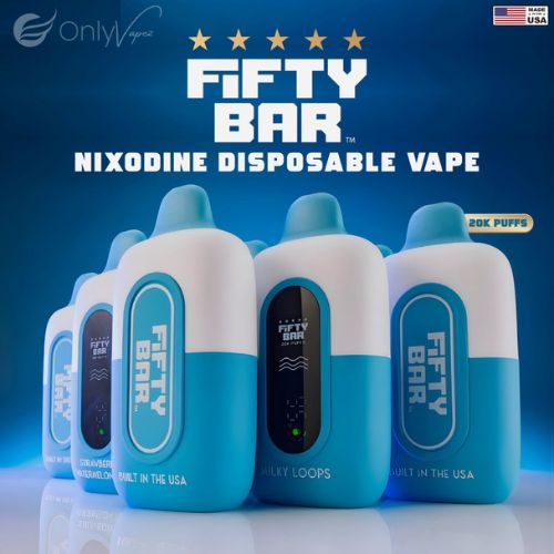 Fifty Bar Nixodine Disposable Vape only vapez