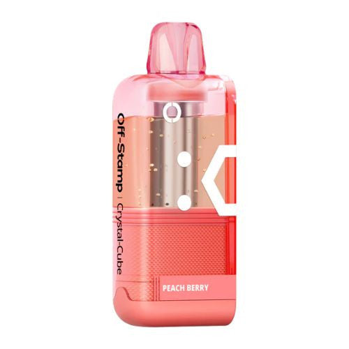 Off Stamp X-Cube Crystal Disposable Pod Texas Compliant peach berry only vapez