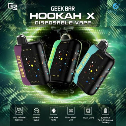 Geek Bar Hookah X 25K Disposable Vape only vapez