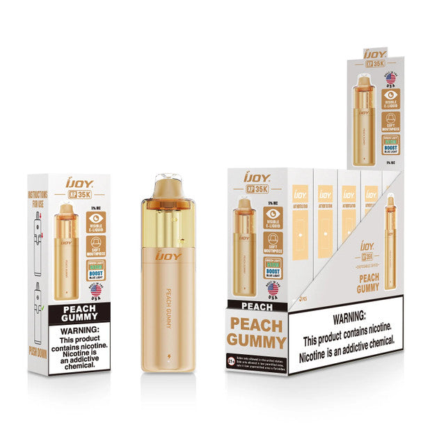 iJoy XP35000 Disposable Vape Texas Compliant peach gumy only vapez