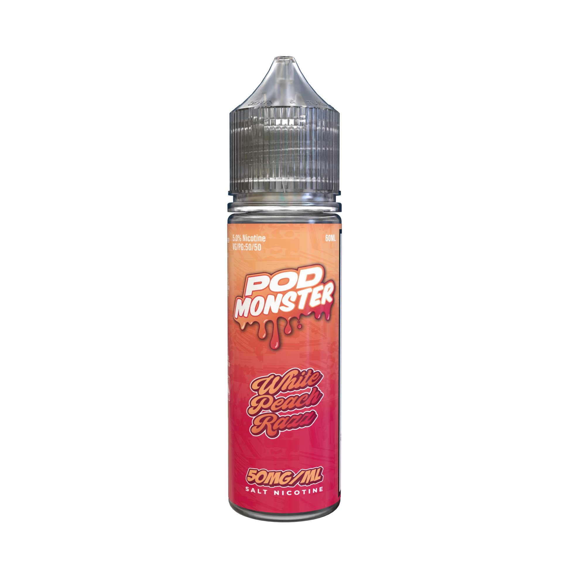 Pod Monster Nicotine Salts White Peach Razz