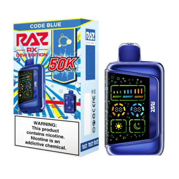 RAZ RX50K Dew Edition Disposable Vape blue only vapez