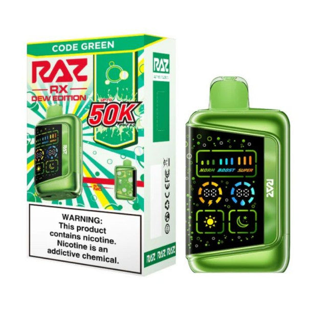 RAZ RX50K Dew Edition Disposable Vape green only vapez