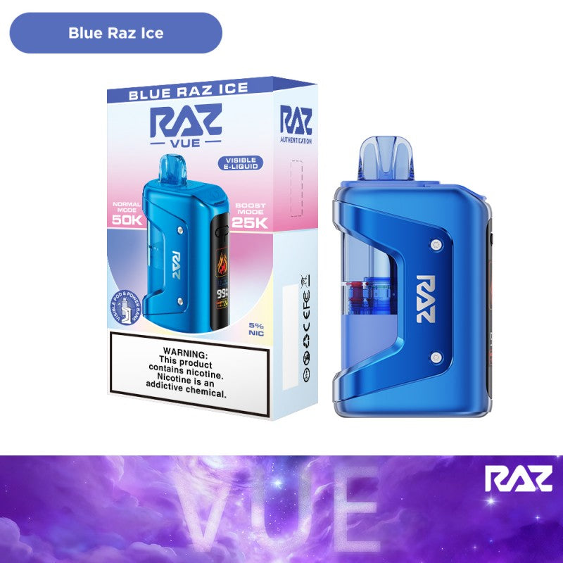 RAZ VUE 50K Vape blue raz ice only vapez