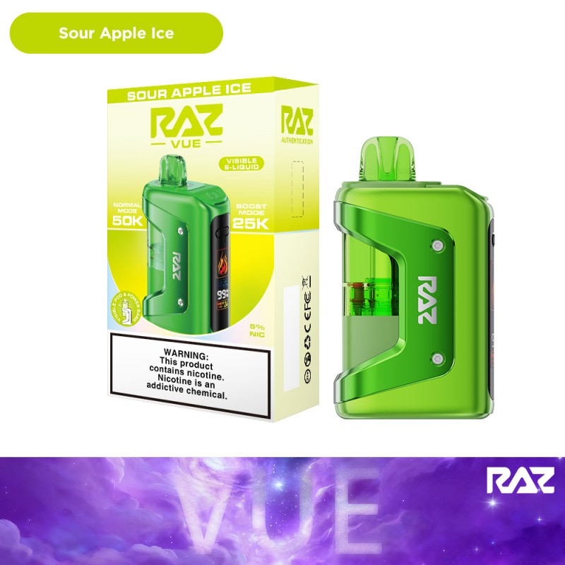 RAZ VUE 50K Vape apple ice only vapez
