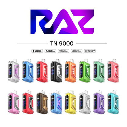 RAZ TN9000 Vape all flavors