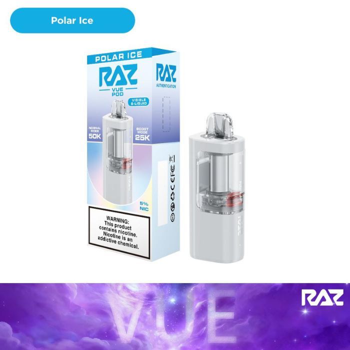RAZ VUE 50K Disposable Pod polar ice