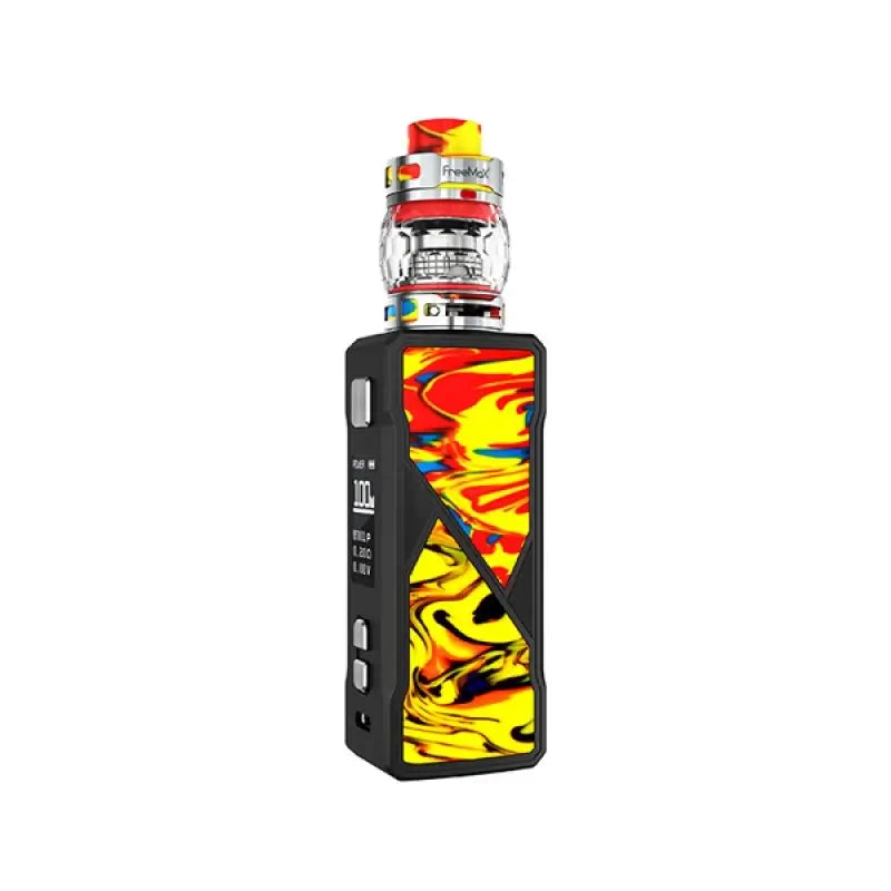 FreeMax Maxus 100W Vape Kit Resin Edition Only Vapez Red-Yellow