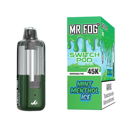 Mr Fog Switch 45K Disposable Pod mint only vapez