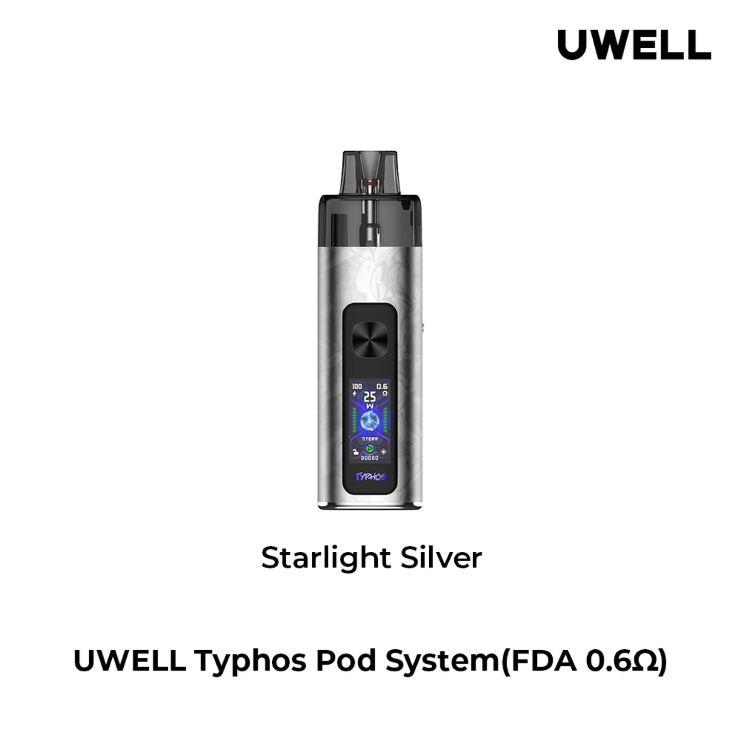 UWELL Typhos Pod System silver only vapez