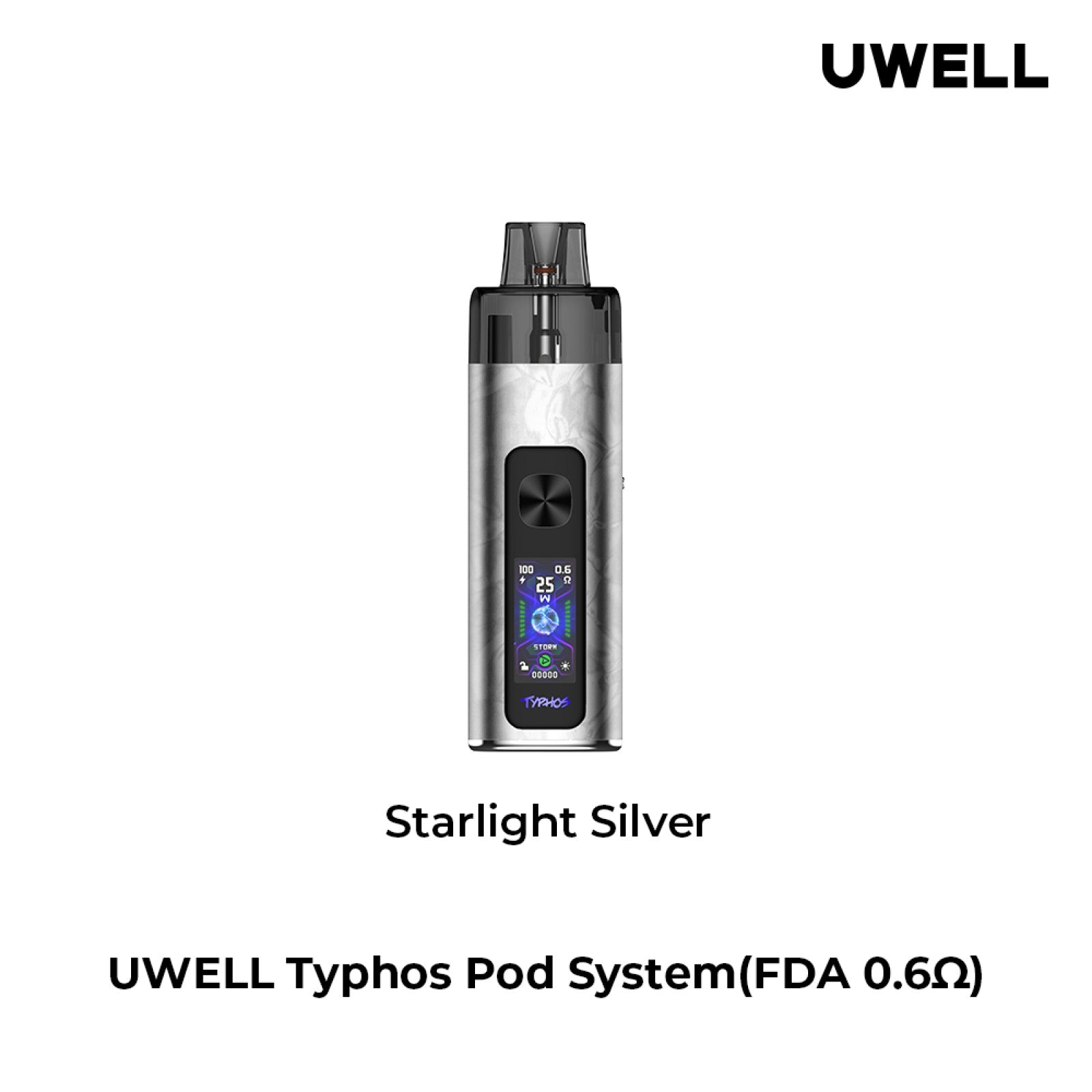 UWELL Typhos Pod System silver only vapez