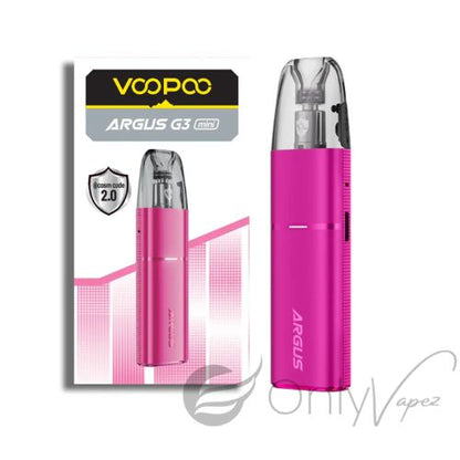 VooPoo Argus G3 Mini Kit Pod System pink only vapez