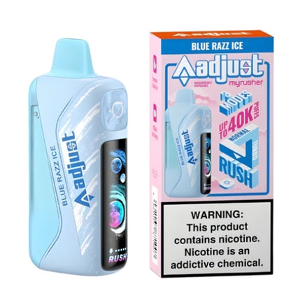 Adjust MyRusher 40K Vape blue only vapez