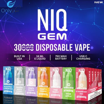 NIQ GEM 30000 Disposable Vape only vapez