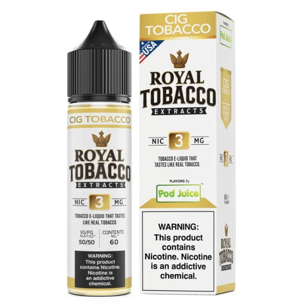 Royal Tobacco Extract E Liquids by Pod Juice 