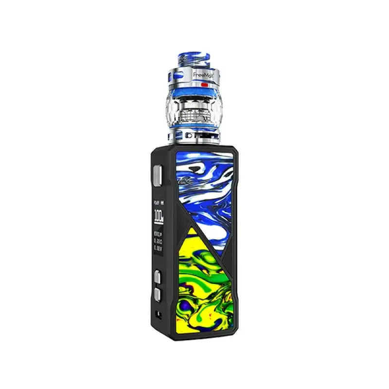 FreeMax Maxus 100W Vape Kit Resin Edition Only Vapez Blue-Green