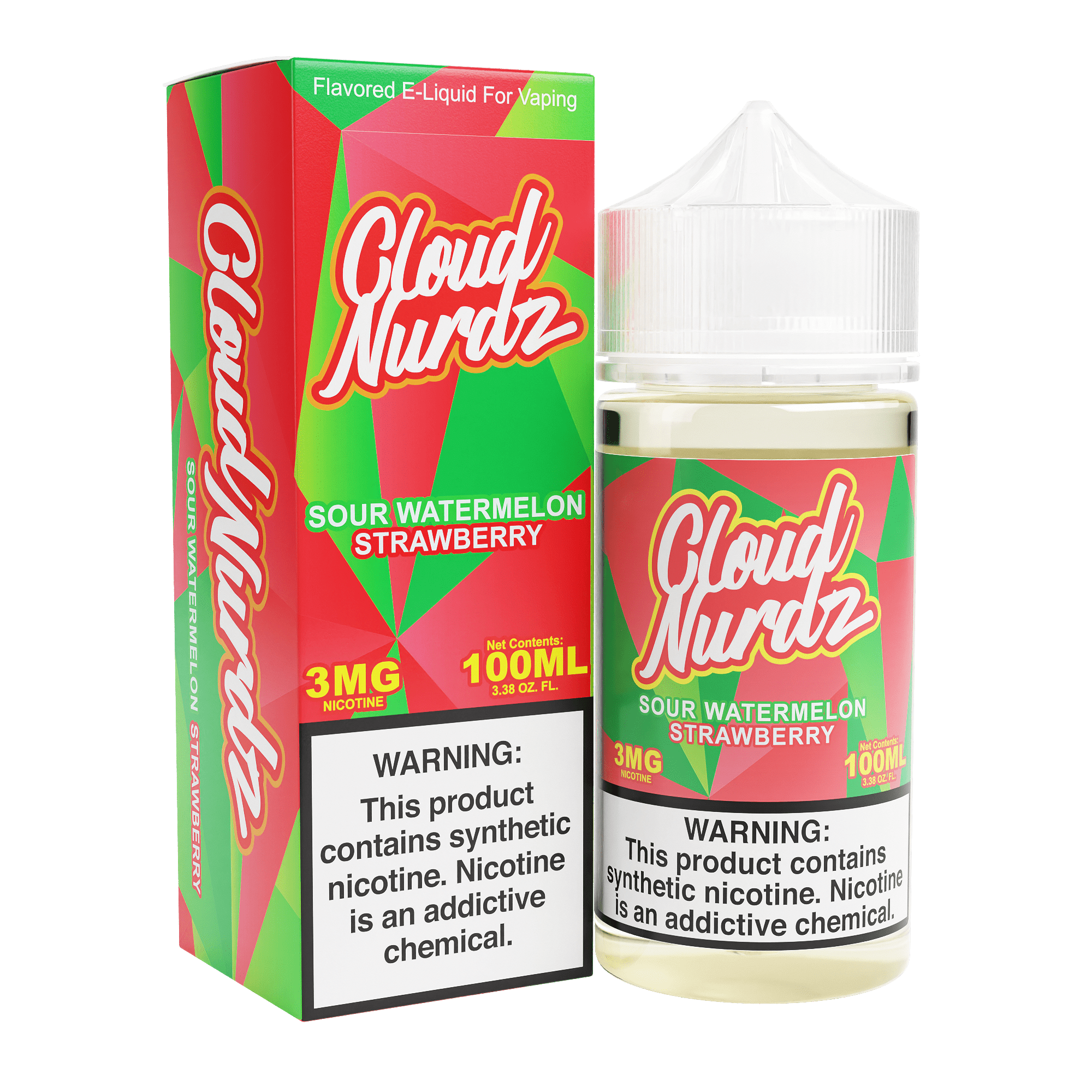 Cloud Nurdz E-liquids Sour Watermelon only vapez