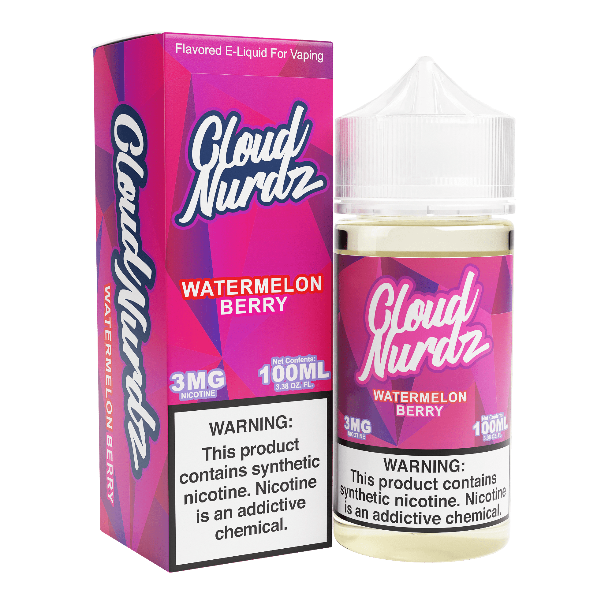 Cloud Nurdz E-liquids Watermelon Berry only vapez