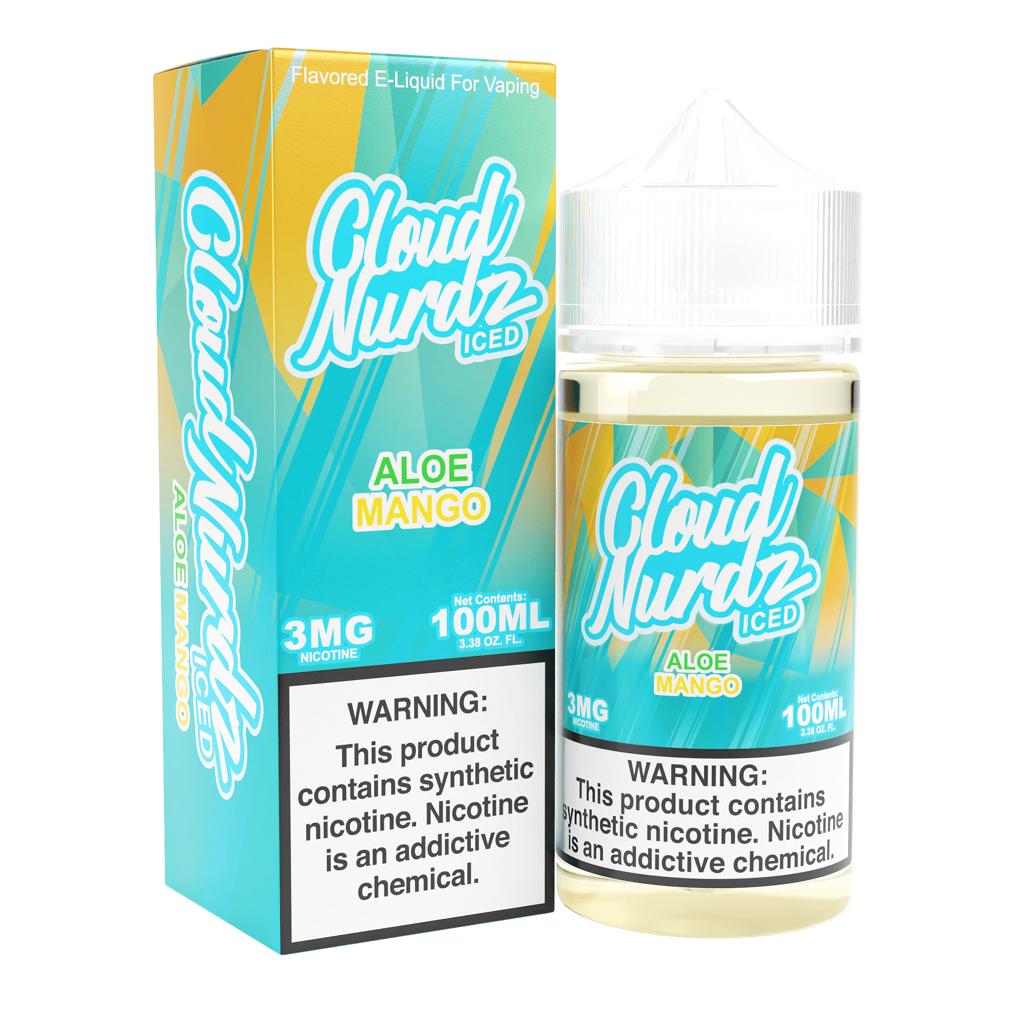 Cloud Nurdz Iced E-liquids aloe mango only vapez
