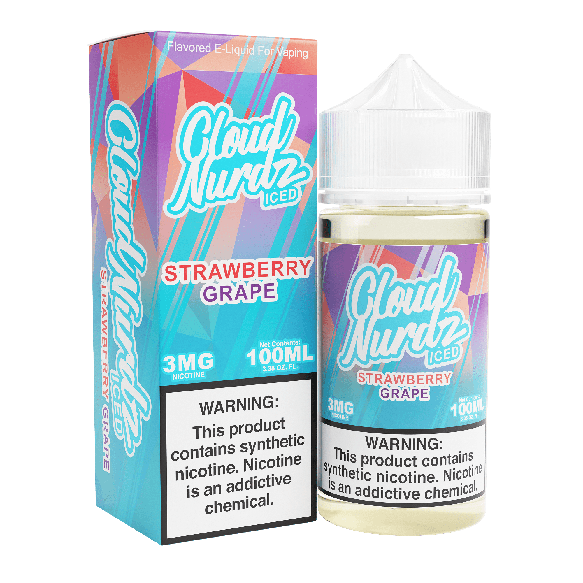 Cloud Nurdz Iced E-liquids strawberry only vapez