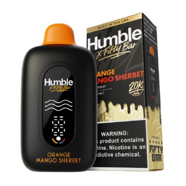 Humble x Fifty Bar 20K Vape mango orange only vapez
