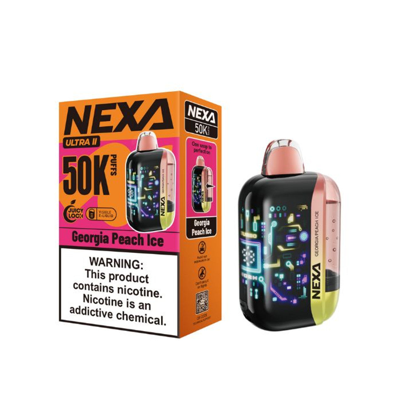 Nexa Ultra II 50K Vape peach ice only vapez