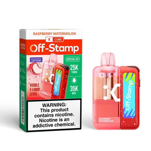 Off Stamp X-Cube Crystal Vape Kit Texas Compliant watermelon only vapez