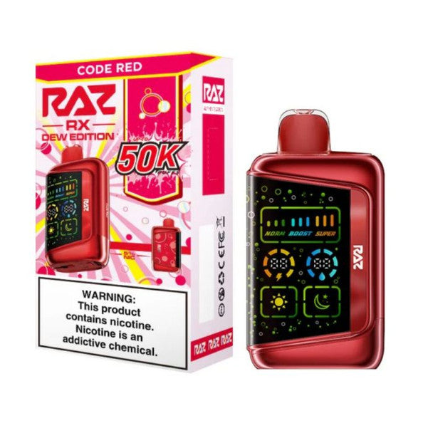 RAZ RX50K Dew Edition Disposable Vape red only vapez